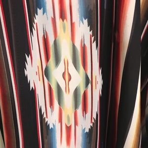 Sheer Serape print Poncho